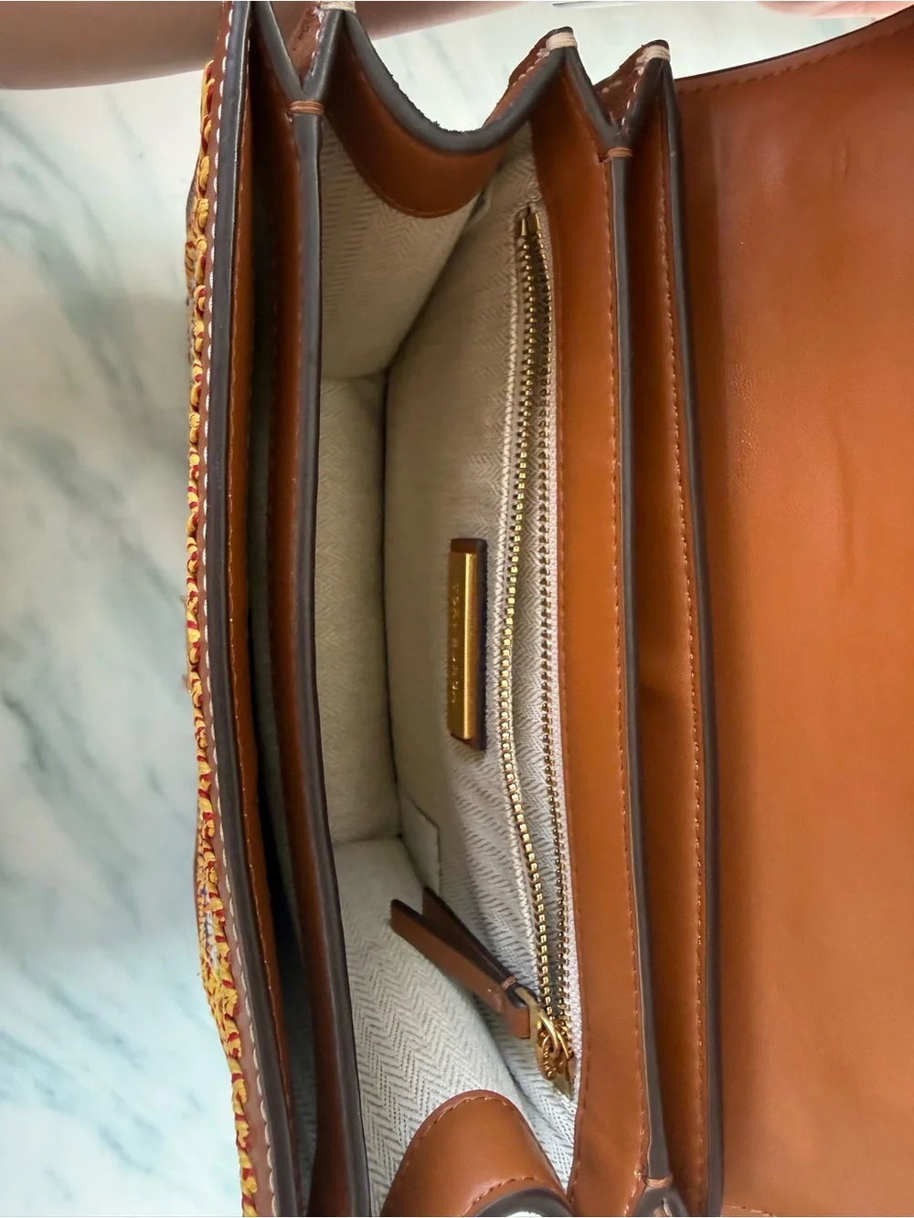 Tory Burch colorful woven